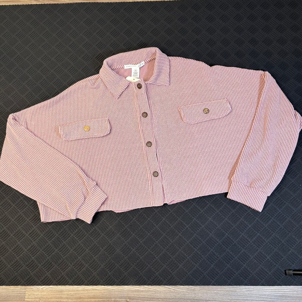 Altar'd State Lilac Textured Cropped Medium Y2K New